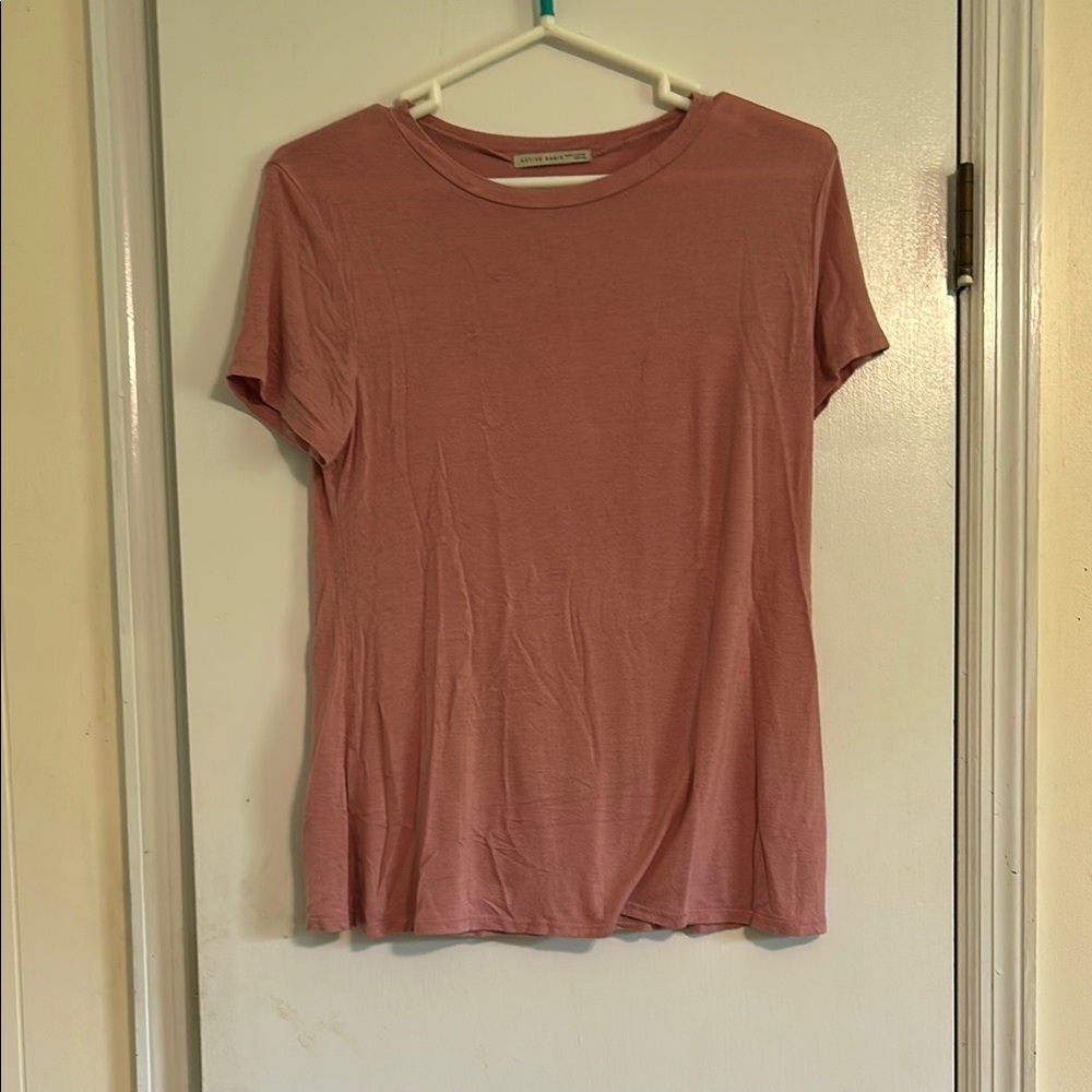 Active Basic Pink Short Sleeve Tee